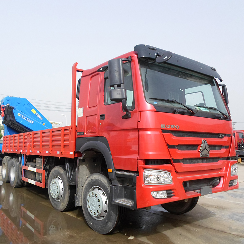 HOWO 8X4 Truck Mounted With Crane